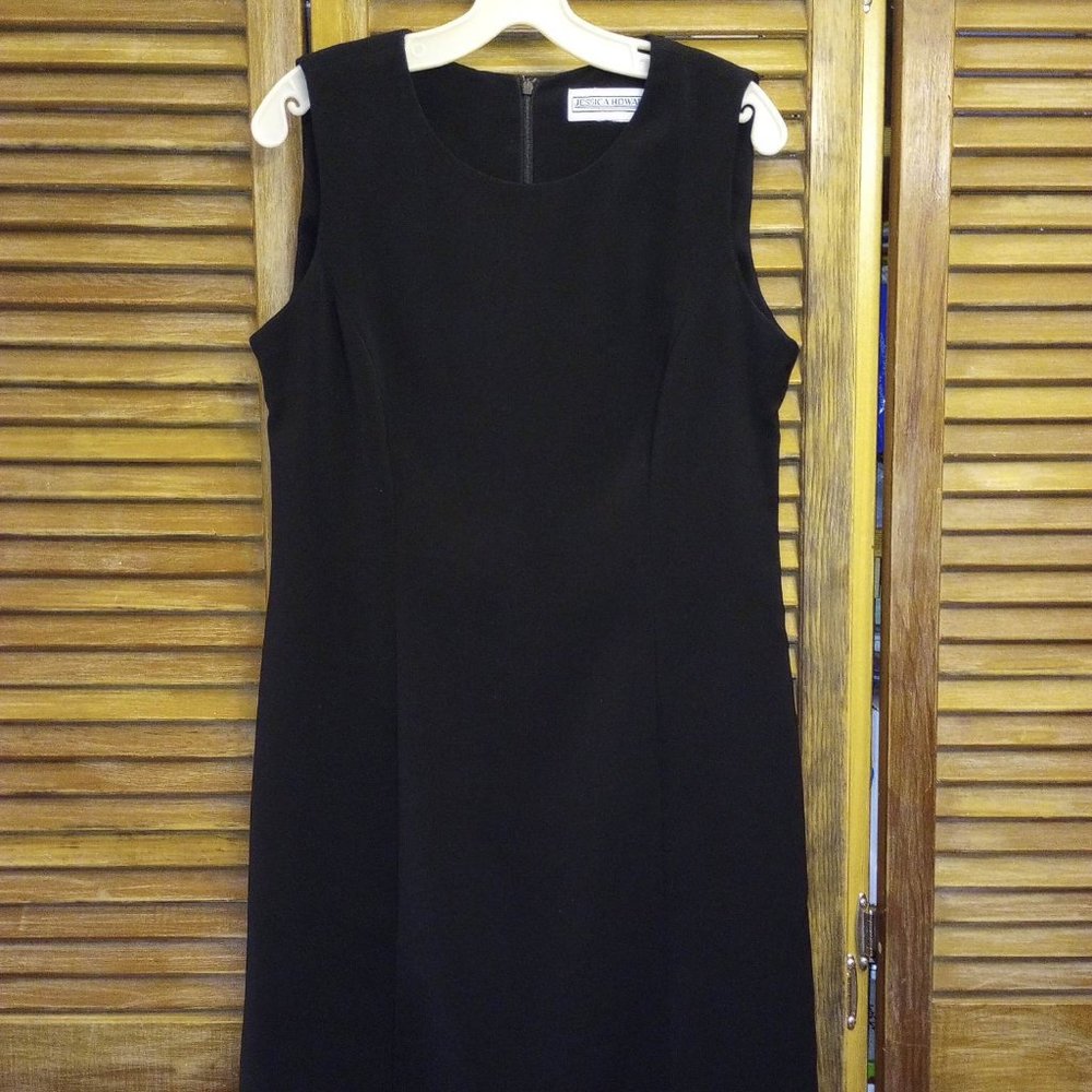 Little black dress, sleeveless, by Jessica Howard, size 12..
